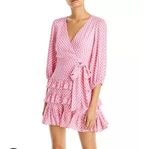 Aqua Floral Mini Dress NWT